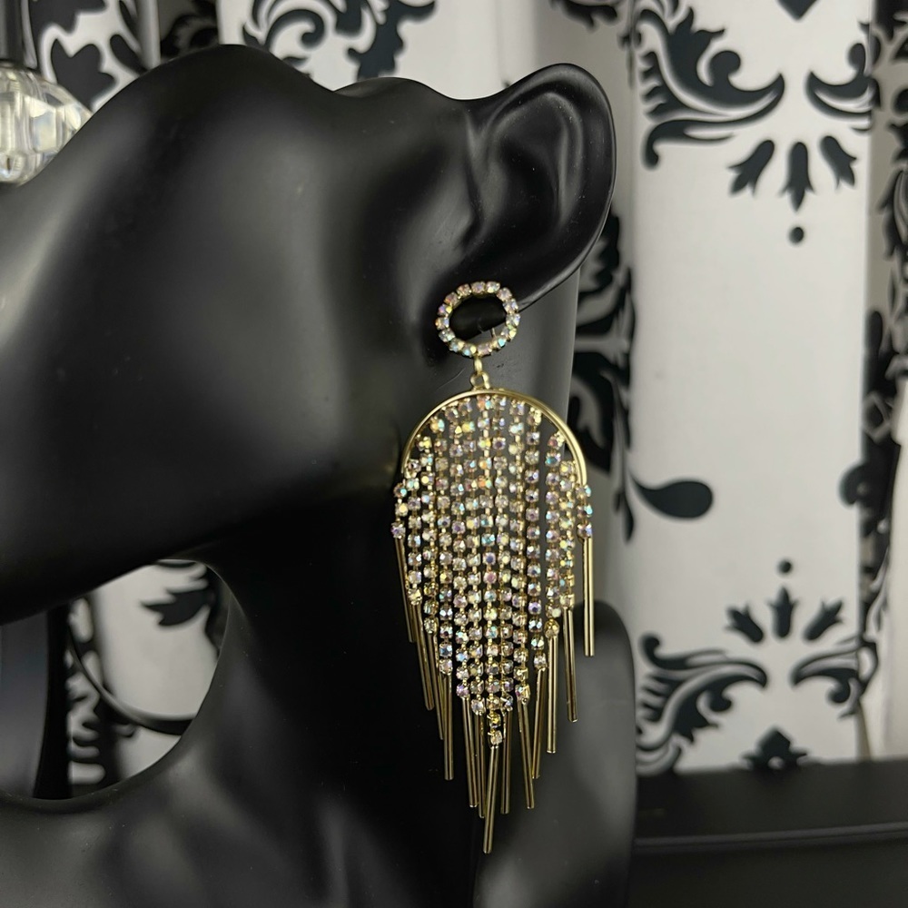 Diamond Tassel Earrings